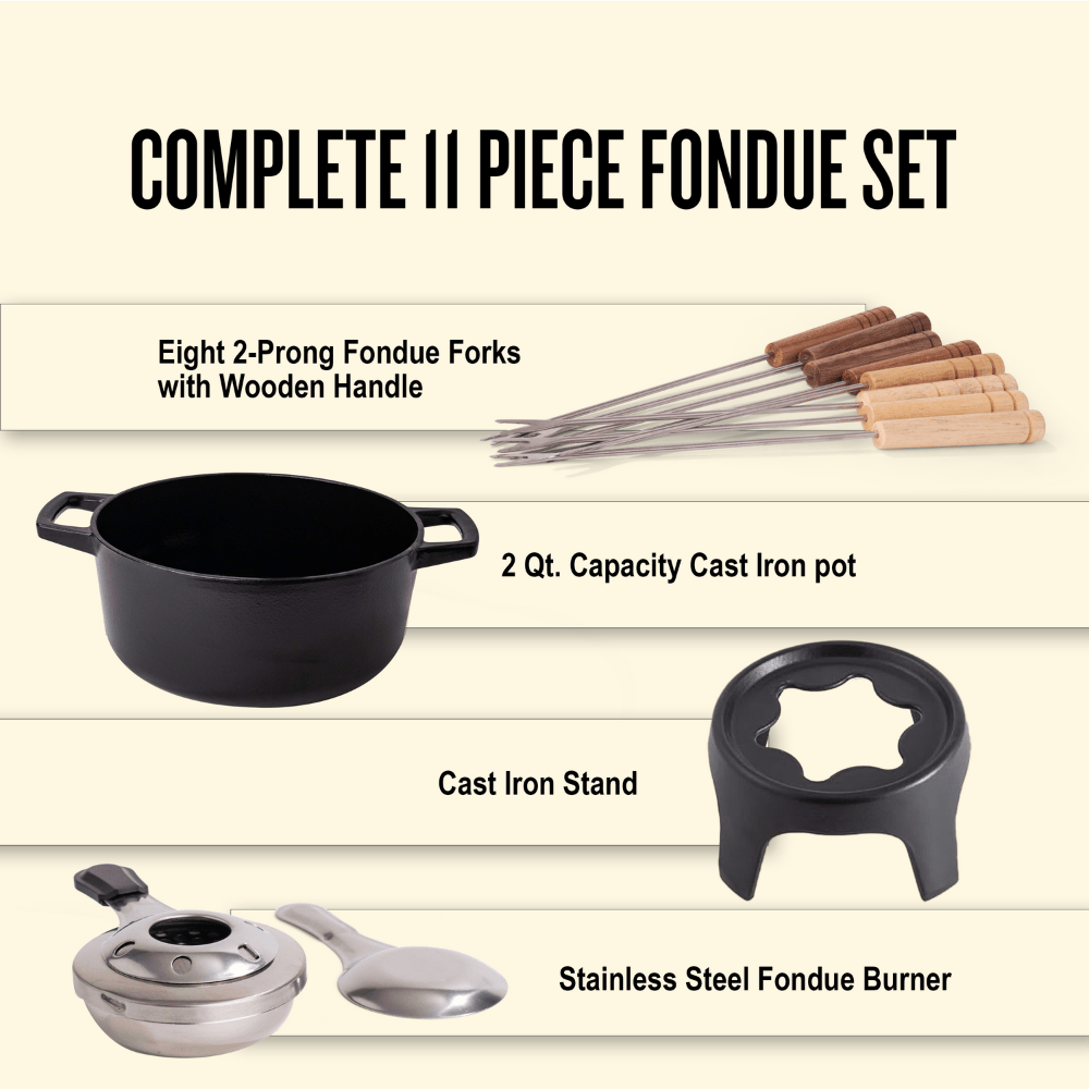 Nori Fondue Set — 8-Piece, 2 QT