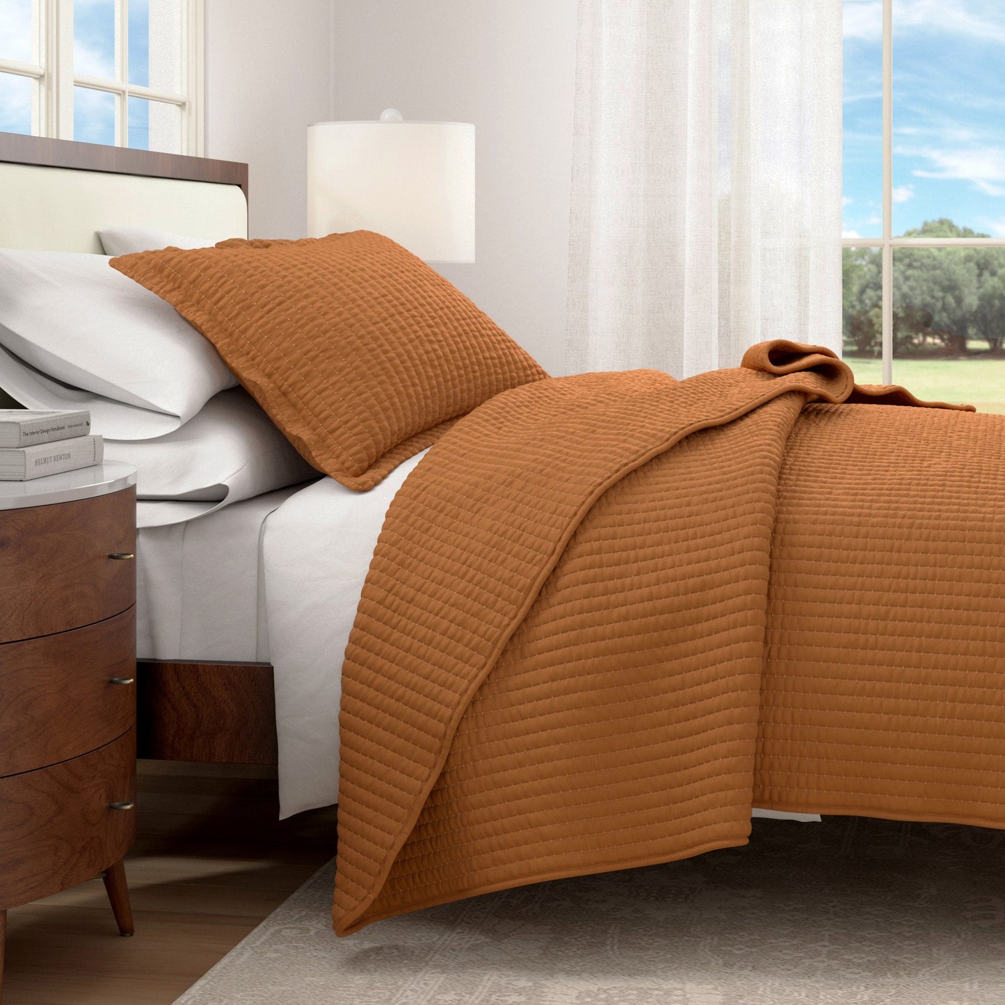 3-Piece Solid Quilt - Alicia Collection