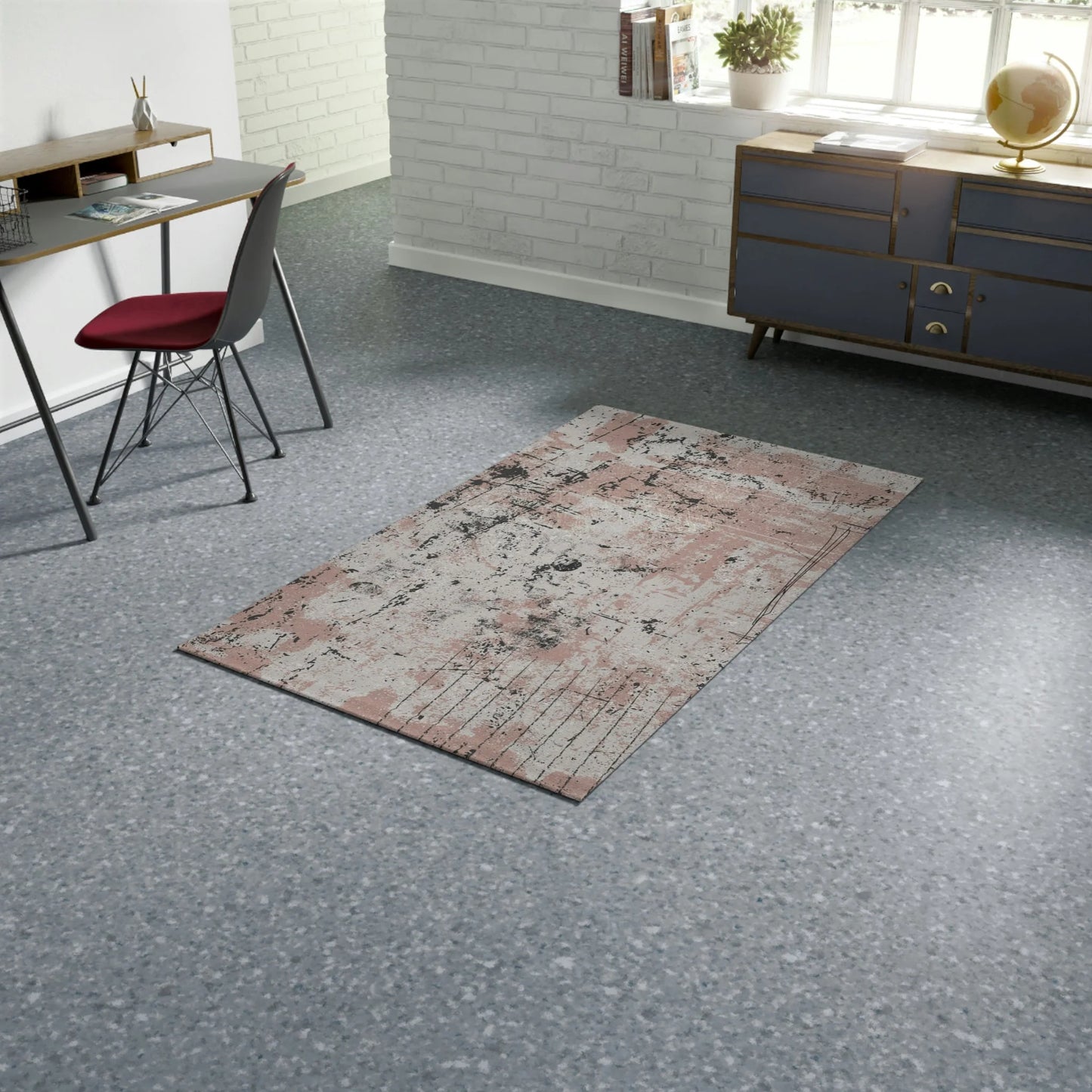 Area Rug Meditation Rectangular Multipurpose PALE - Minimal by QN