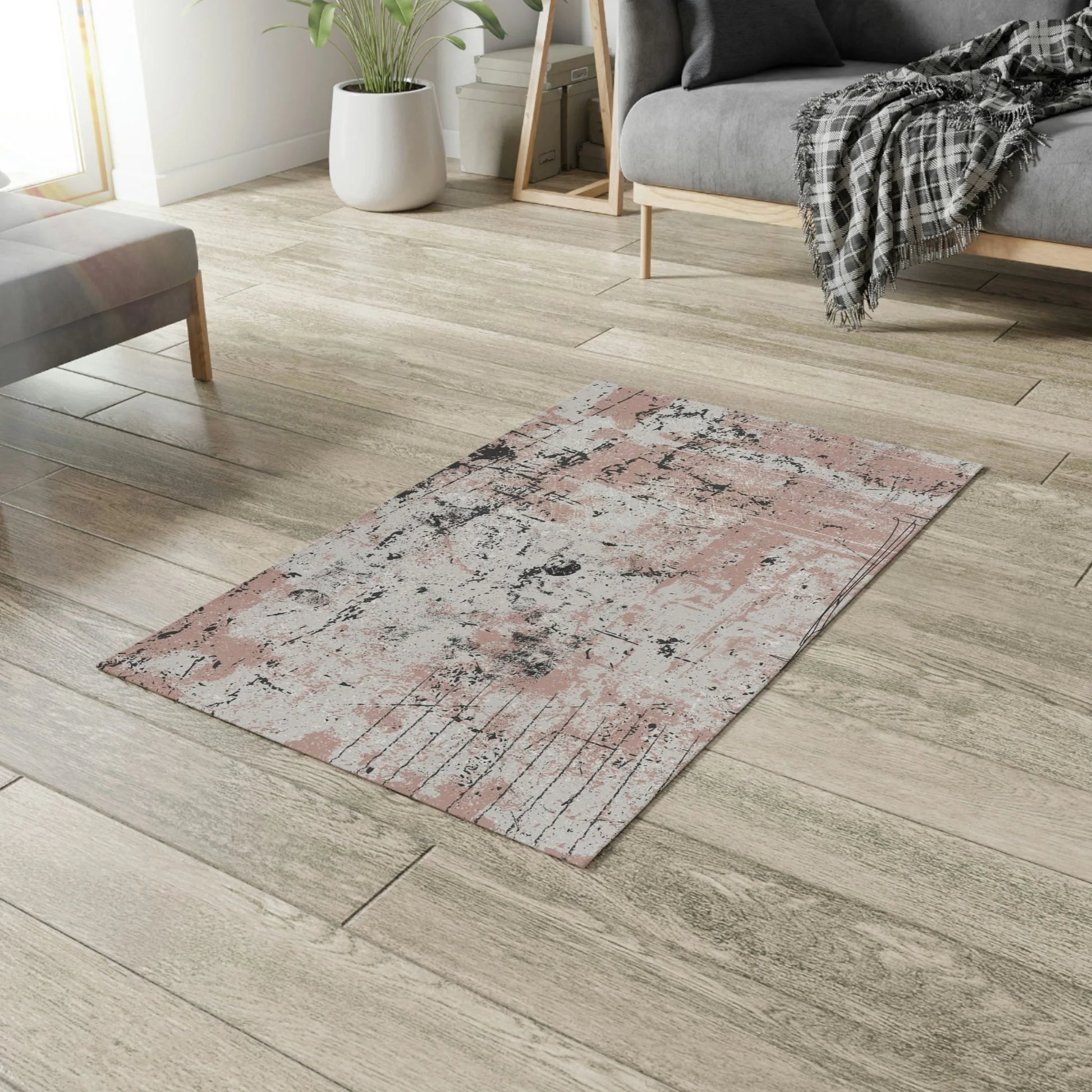 Area Rug Meditation Rectangular Multipurpose PALE - Minimal by QN