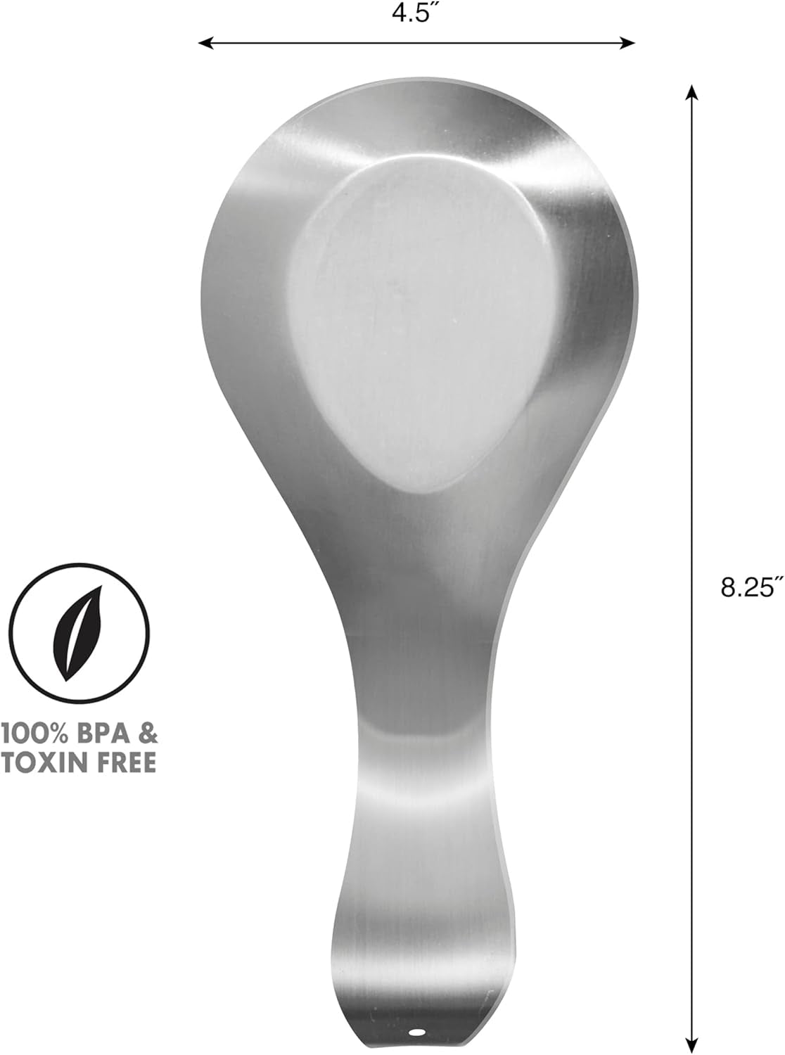 Stainless Steel Spoon Rest- Long Handle Holds Kitchen Utensils in Place, Great Spoon Rest for Counter, Stove Top, or Coffee Station; Kitchen Accessories, Utensil Rest, Stainless