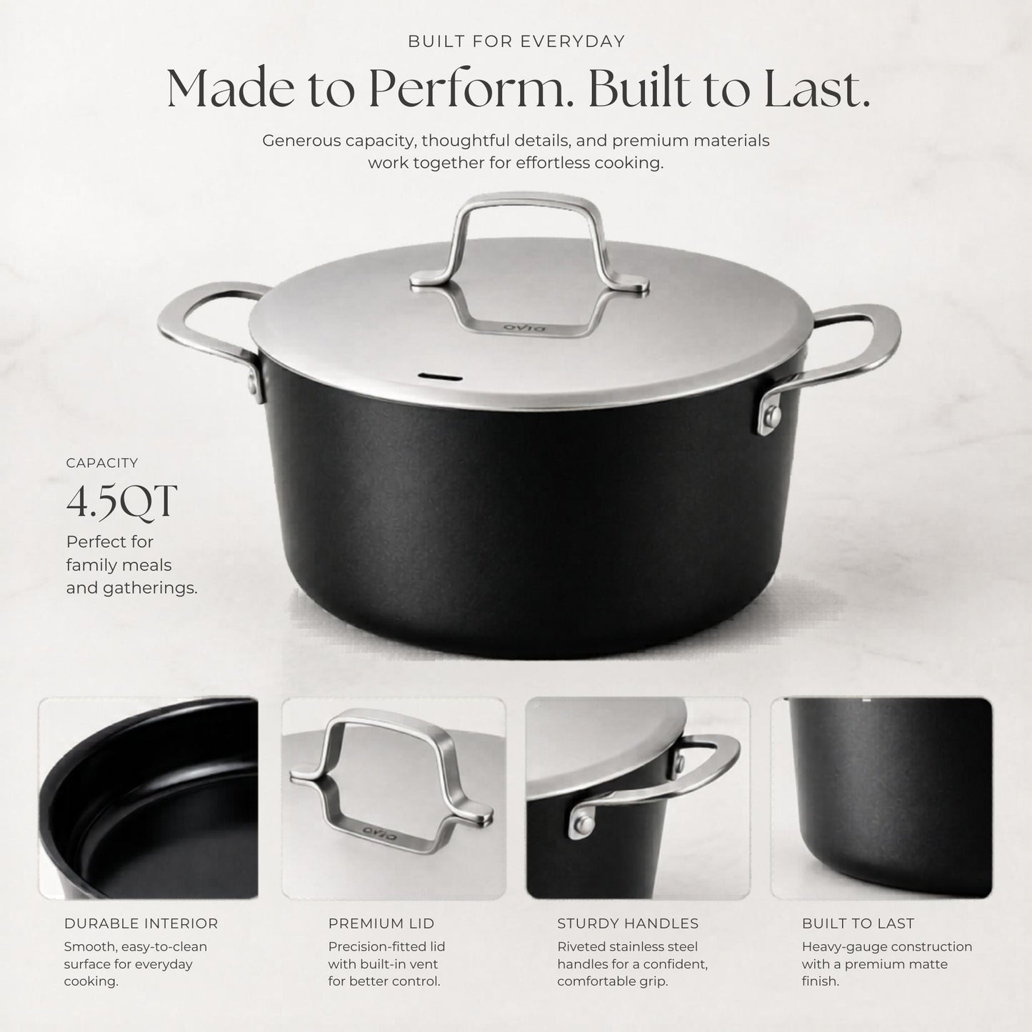 Stock Pot with Lid — 4.5-Qt.