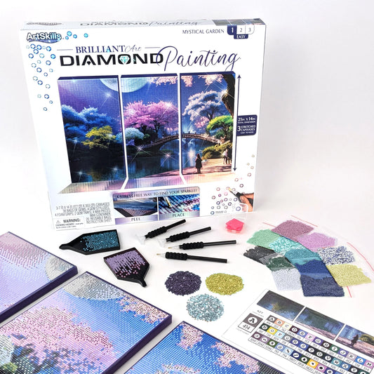 Brilliant Art Diamond Painting Craft Kit, Mystical Garden