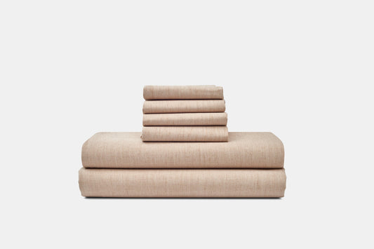 Natural Colored Cotton Bed Sheet Set