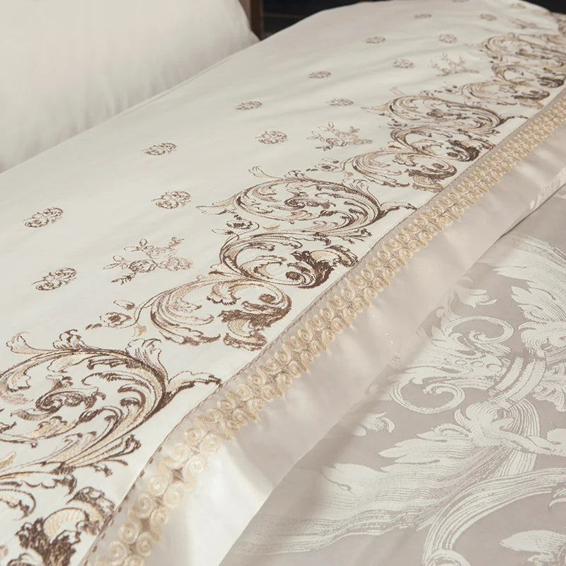 Vetora Luxury Silky Jacquard Cotton Bedding Set | 3CARATS