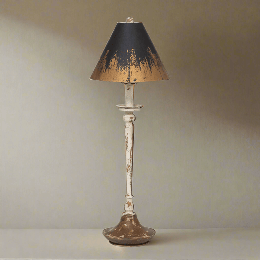 Antique Farmhouse Distressed Buffet Lamp