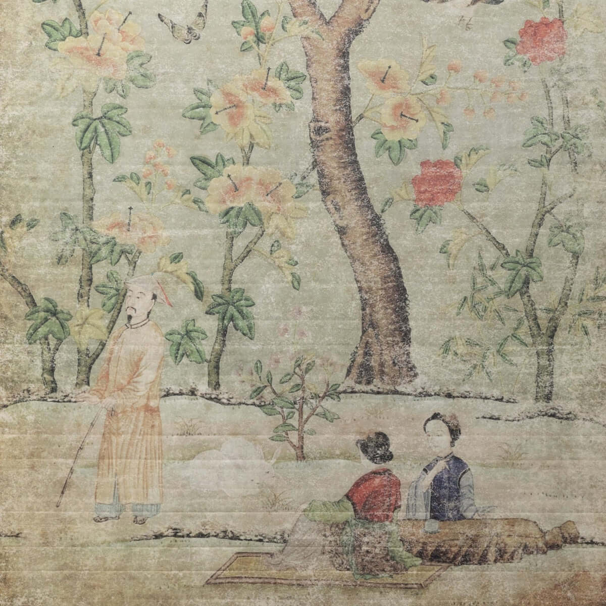 Chinoiserie Silk Screen Wall Decor Set