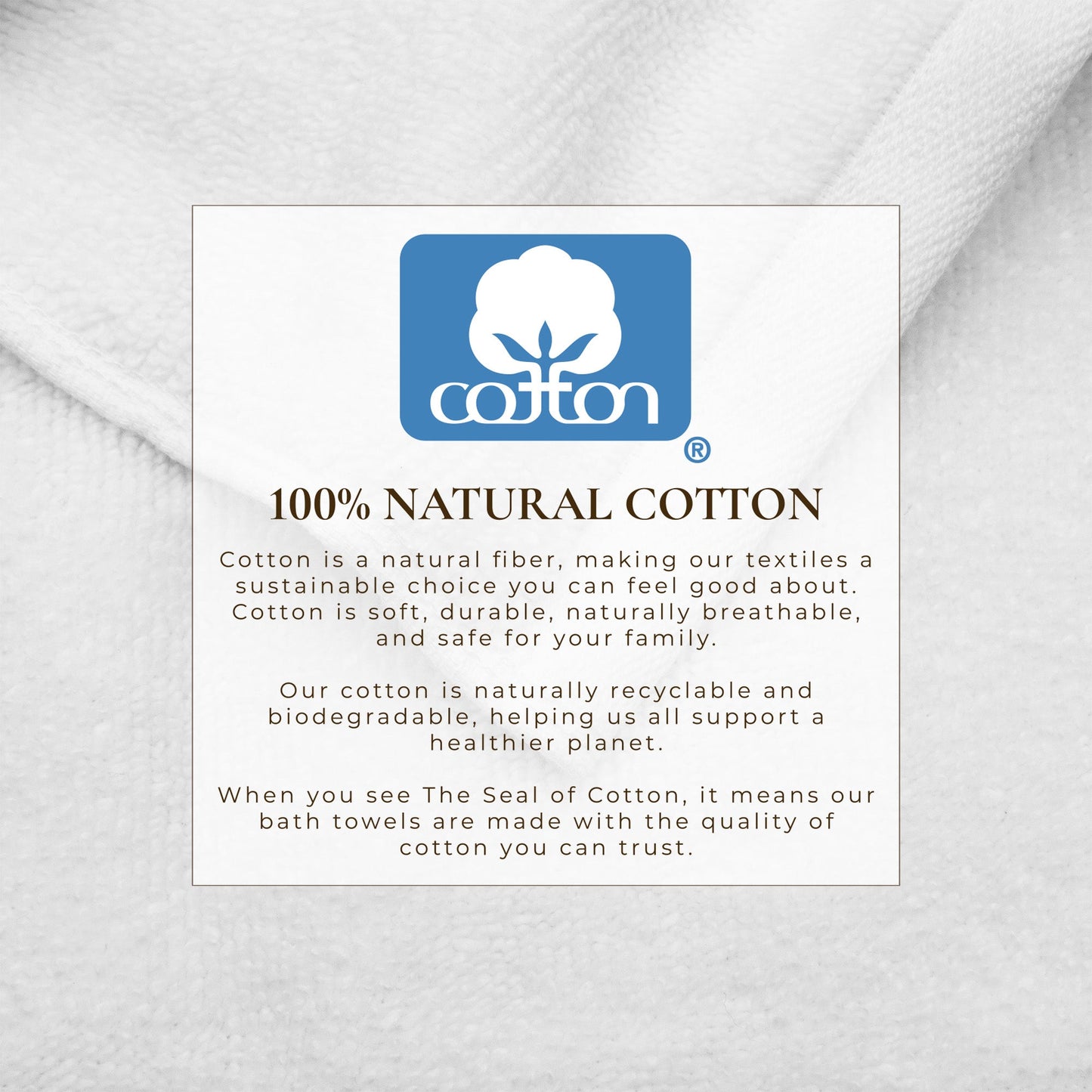 Cotton Border-Stitched 6-Piece Towel Set - Valery Collection