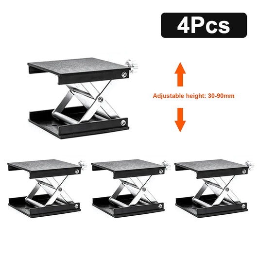 Aluminium Alloy Laser Support Base Lifting Platform 360 Degree Rotation Table Lifting Stand Platform Automatic Leveling Bracket
