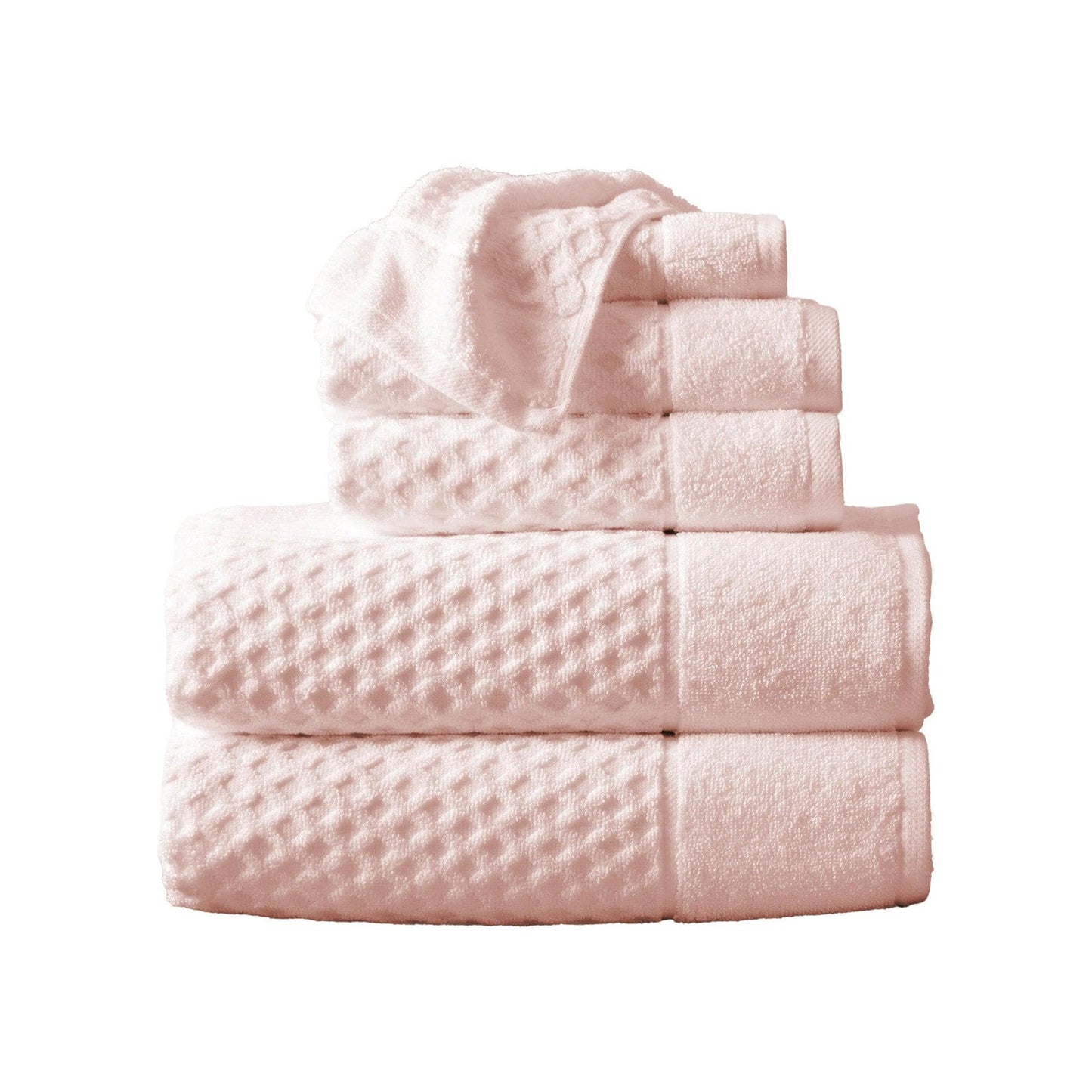 Cotton Diamond Waffle Weave Bath Towel Set - Grayson Collection