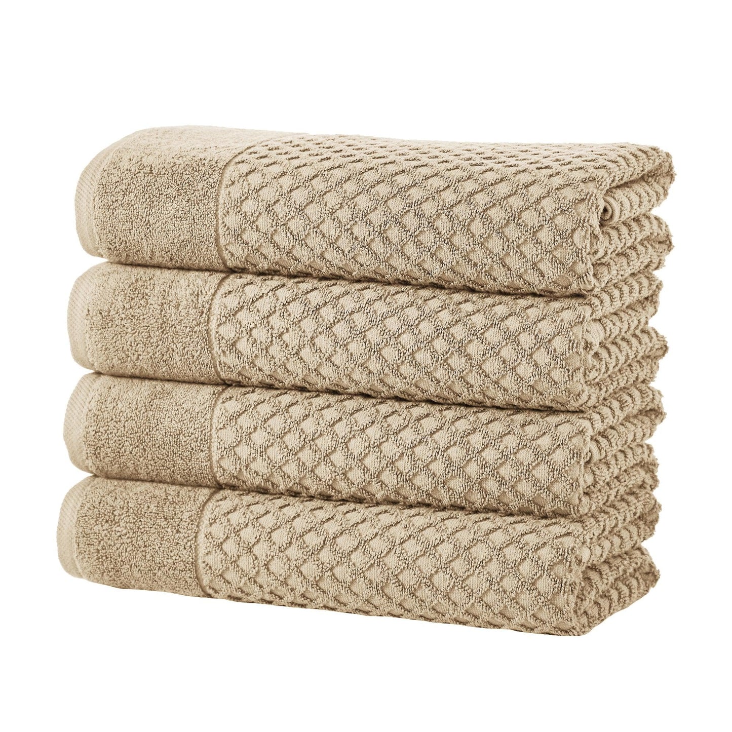 Cotton Diamond Waffle Weave Bath Towel Set - Grayson Collection