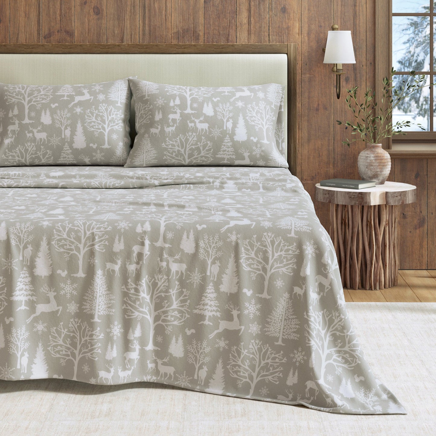 4-Piece Turkish Cotton Flannel Sheet - Lakeview Collection