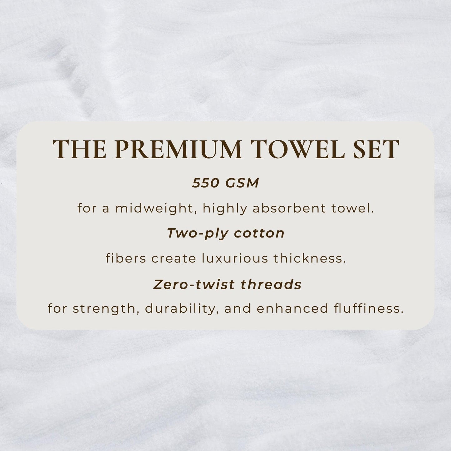 Luxury Cotton Towels - Karina Collection