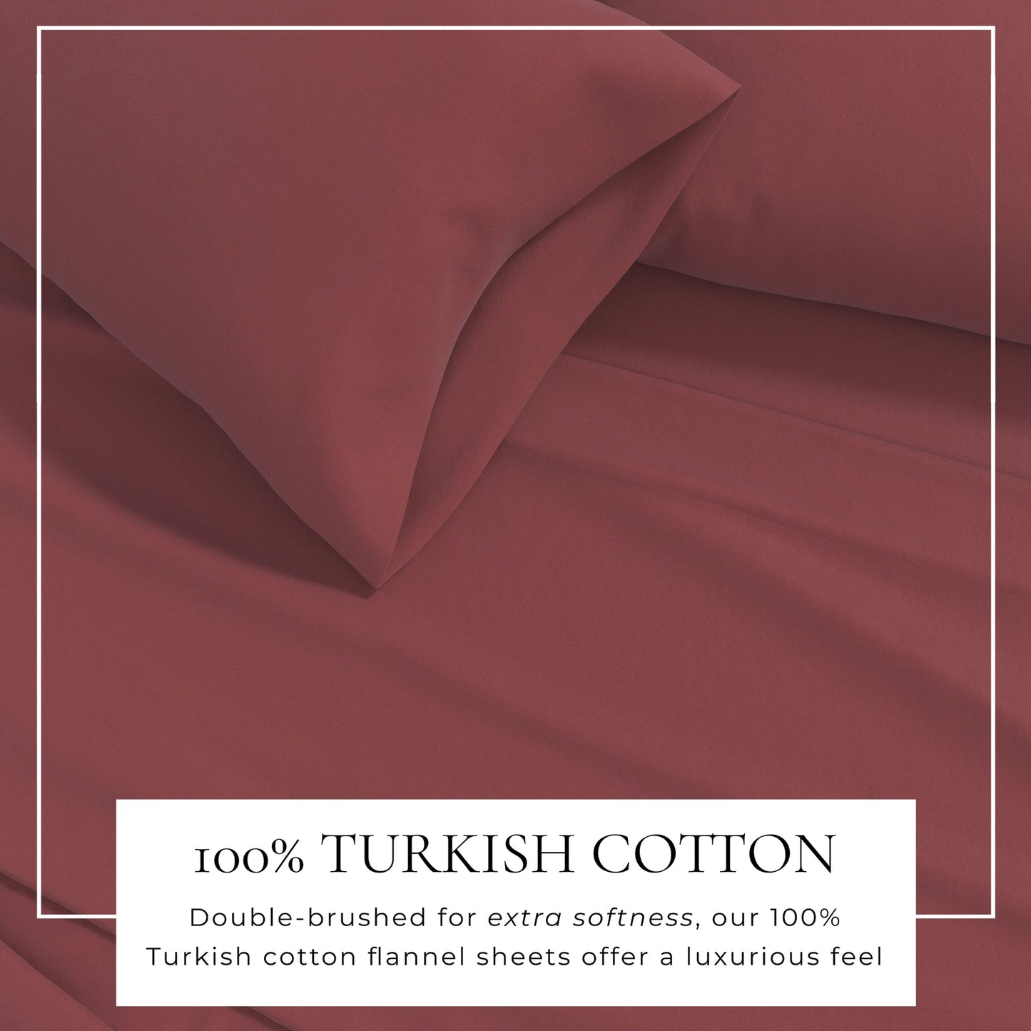 4-Piece Cotton Solid Flannel Sheet - Nordic Collection