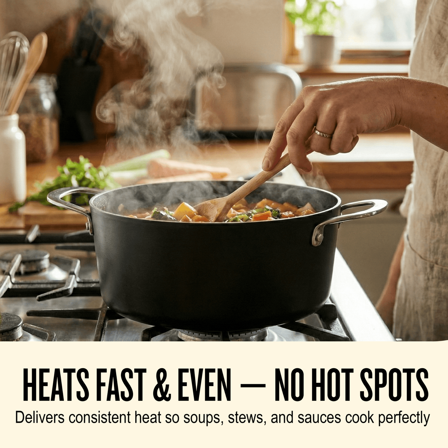 Maestro Stock Pot with Lid — 4.5-QT.
