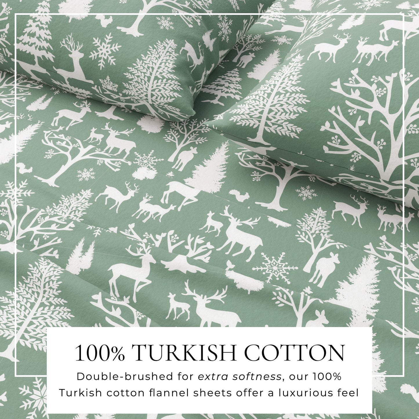 4-Piece Turkish Cotton Flannel Sheet - Lakeview Collection