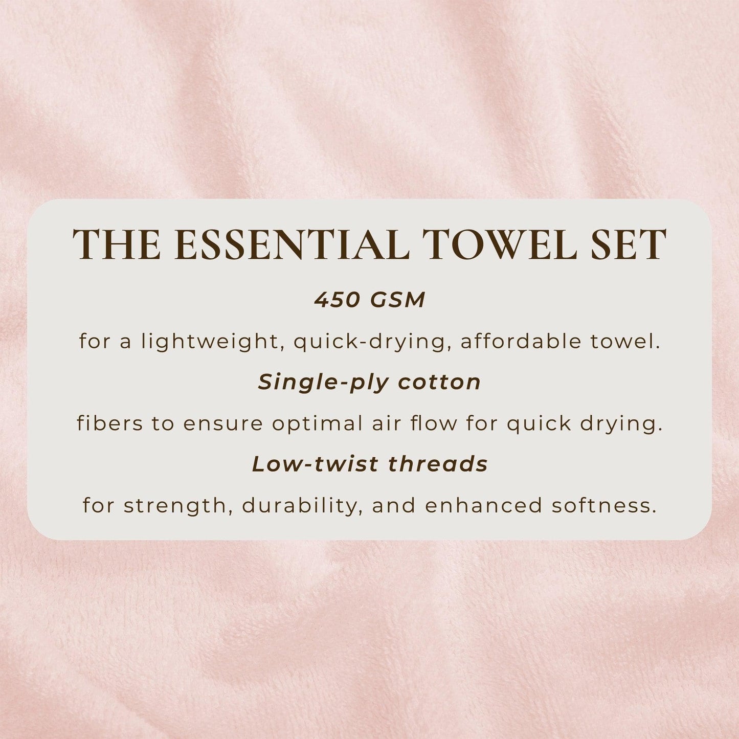 Cotton Terry Bath Towel Set - Cooper Collection