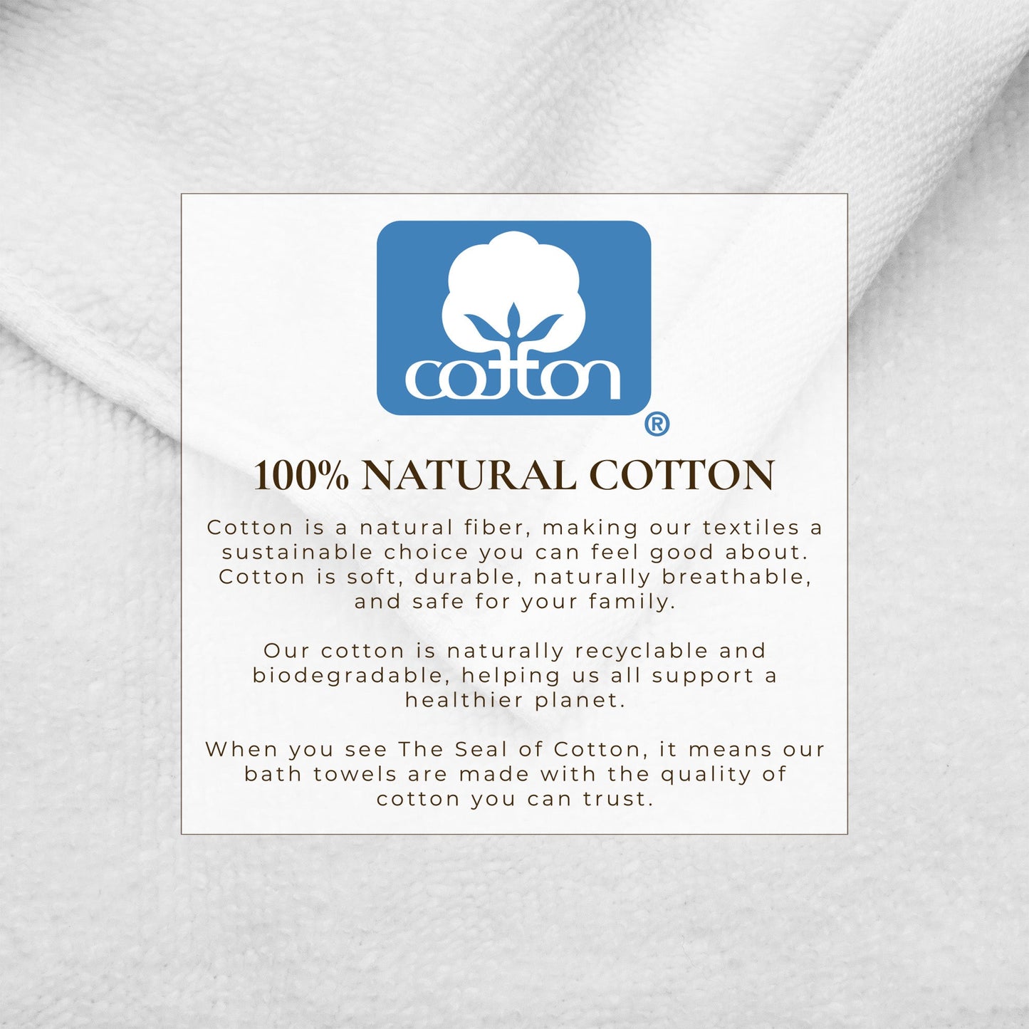 Cotton Border-Stitched 6-Piece Towel Set - Valery Collection