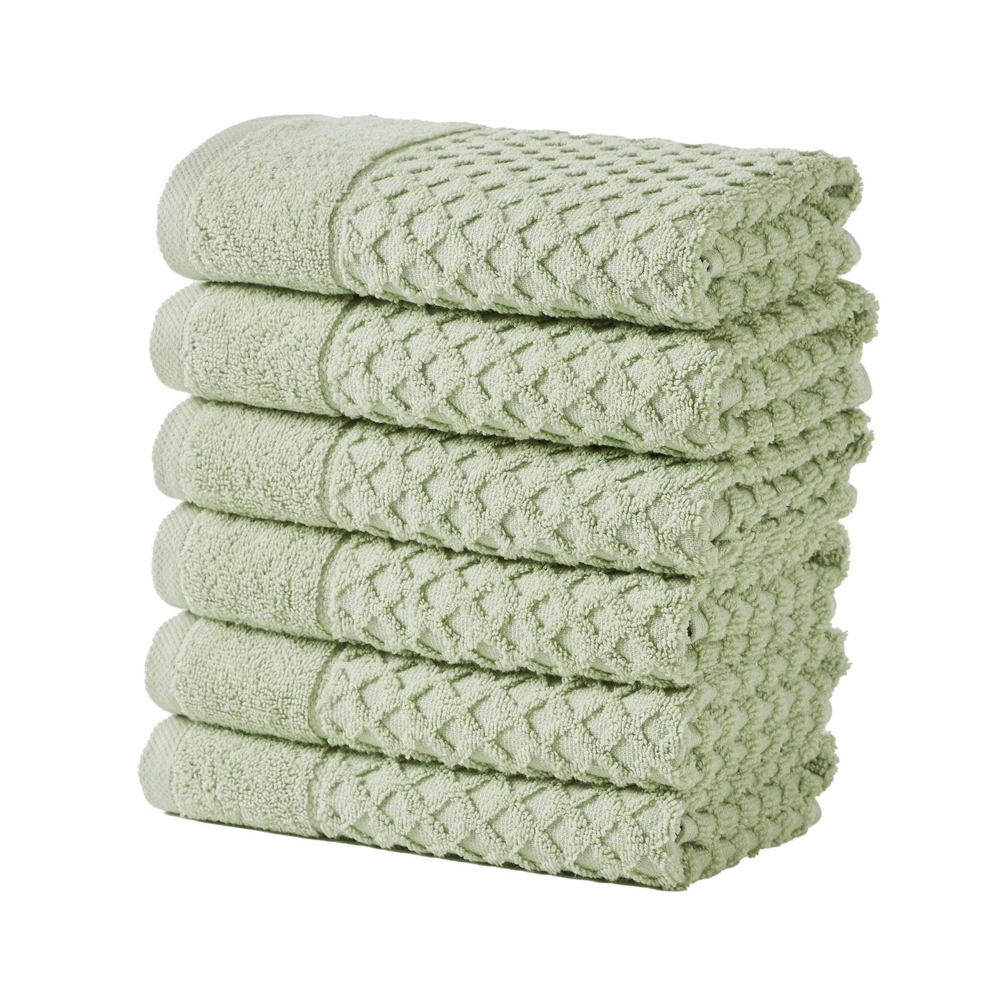 Cotton Diamond Waffle Weave Bath Towel Set - Grayson Collection