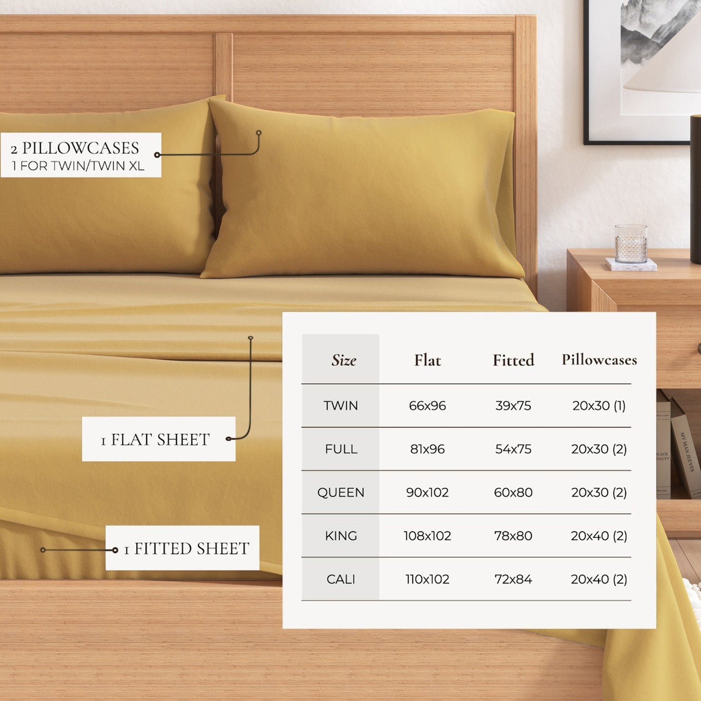 4-Piece Cotton Solid Flannel Sheet - Nordic Collection