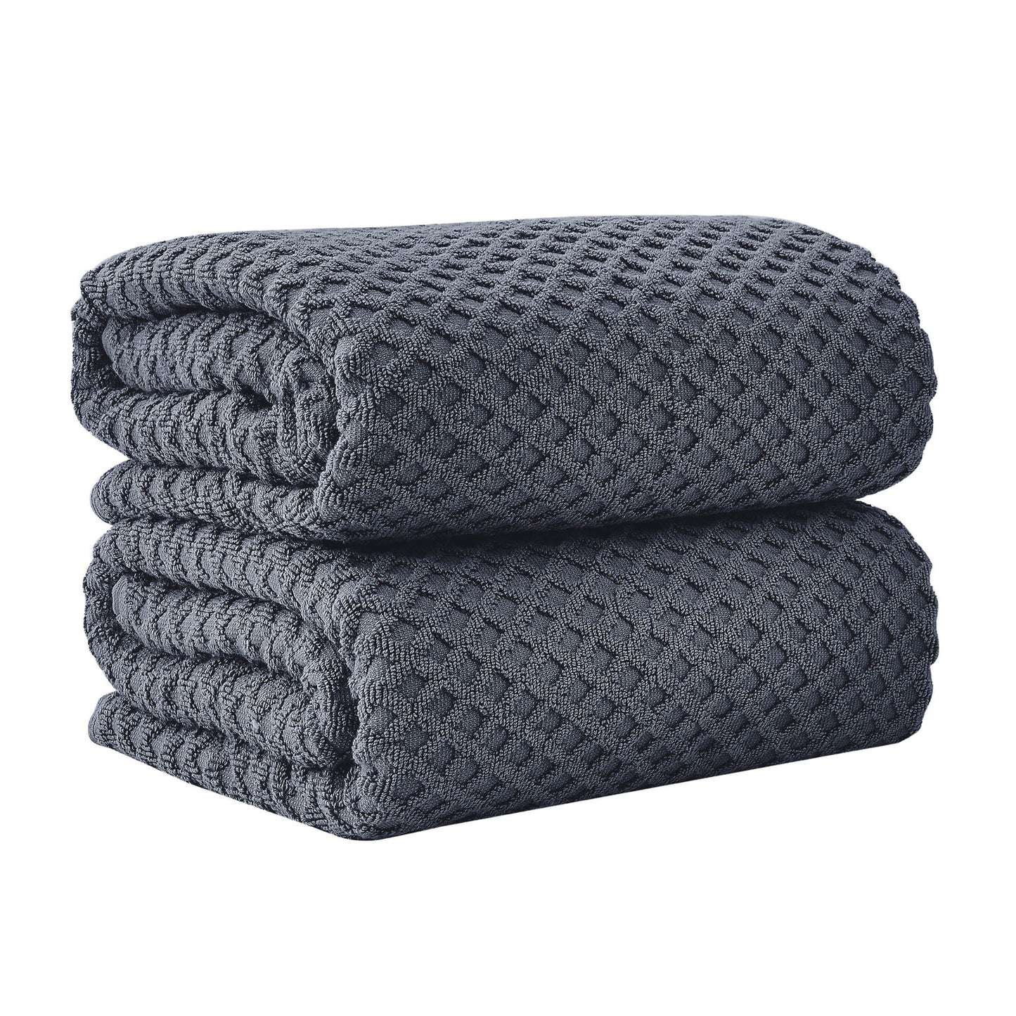 Cotton Diamond Waffle Weave Bath Towel Set - Grayson Collection