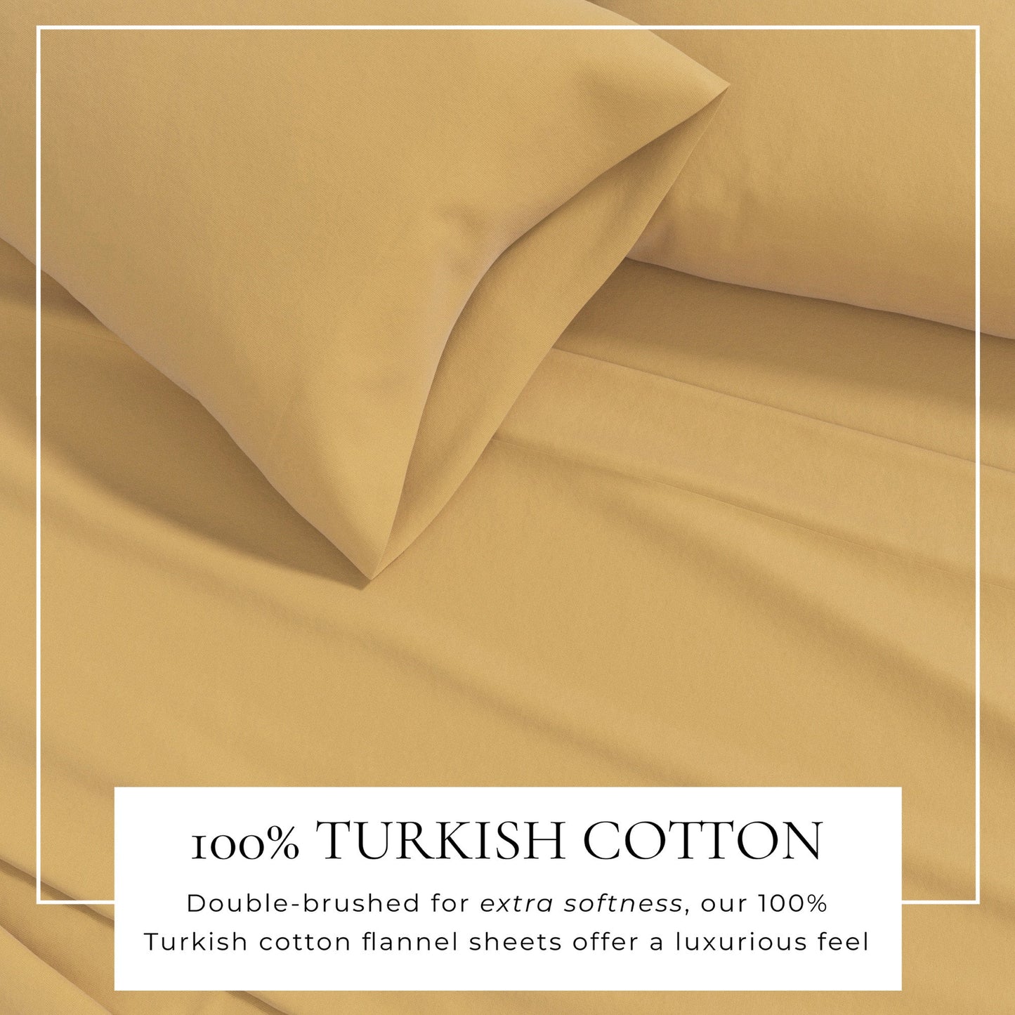 4-Piece Cotton Solid Flannel Sheet - Nordic Collection